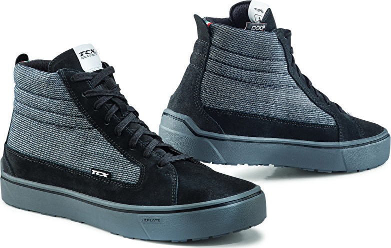 Scarpe moto impermeabili Tcx Street 3 Tex WP nero grigio black grey waterproof SNEACKER shoes