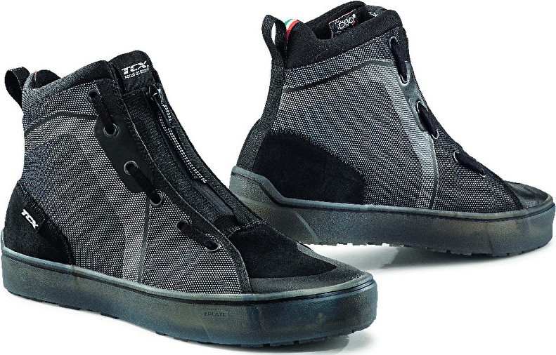 Scarpe moto impermeabili Tcx Ikasu WP nero rinfrangente black waterproof shoes