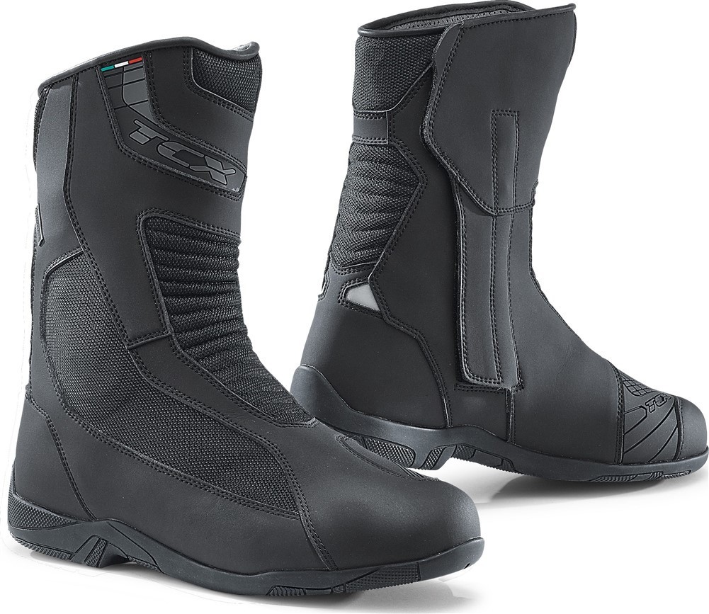 Stivali moto touring Tcx Explorer 4 Gtx nero black goretex boots