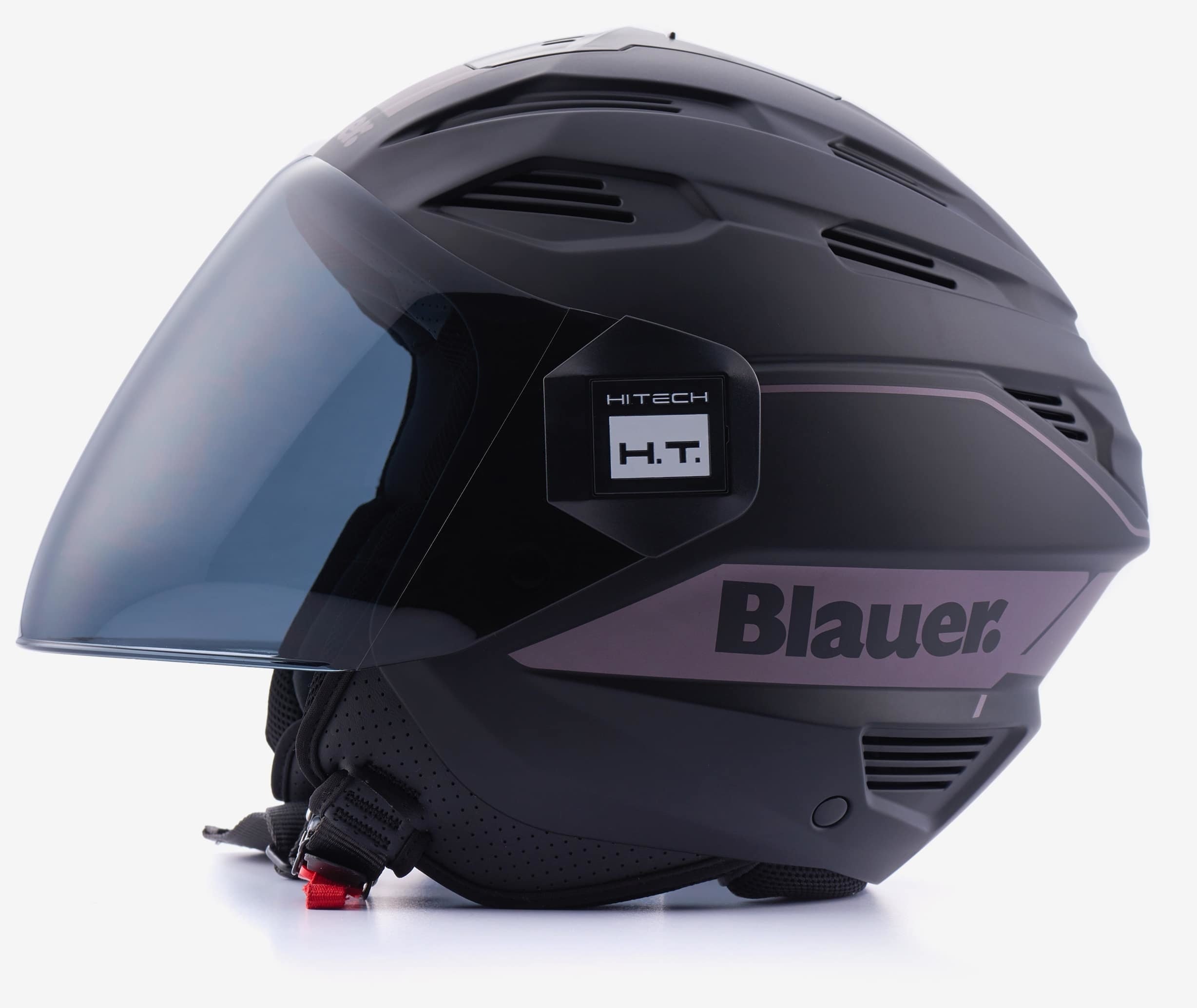 Casco jet Blauer Brat titanio opaco mat titanium reflex helmet casque