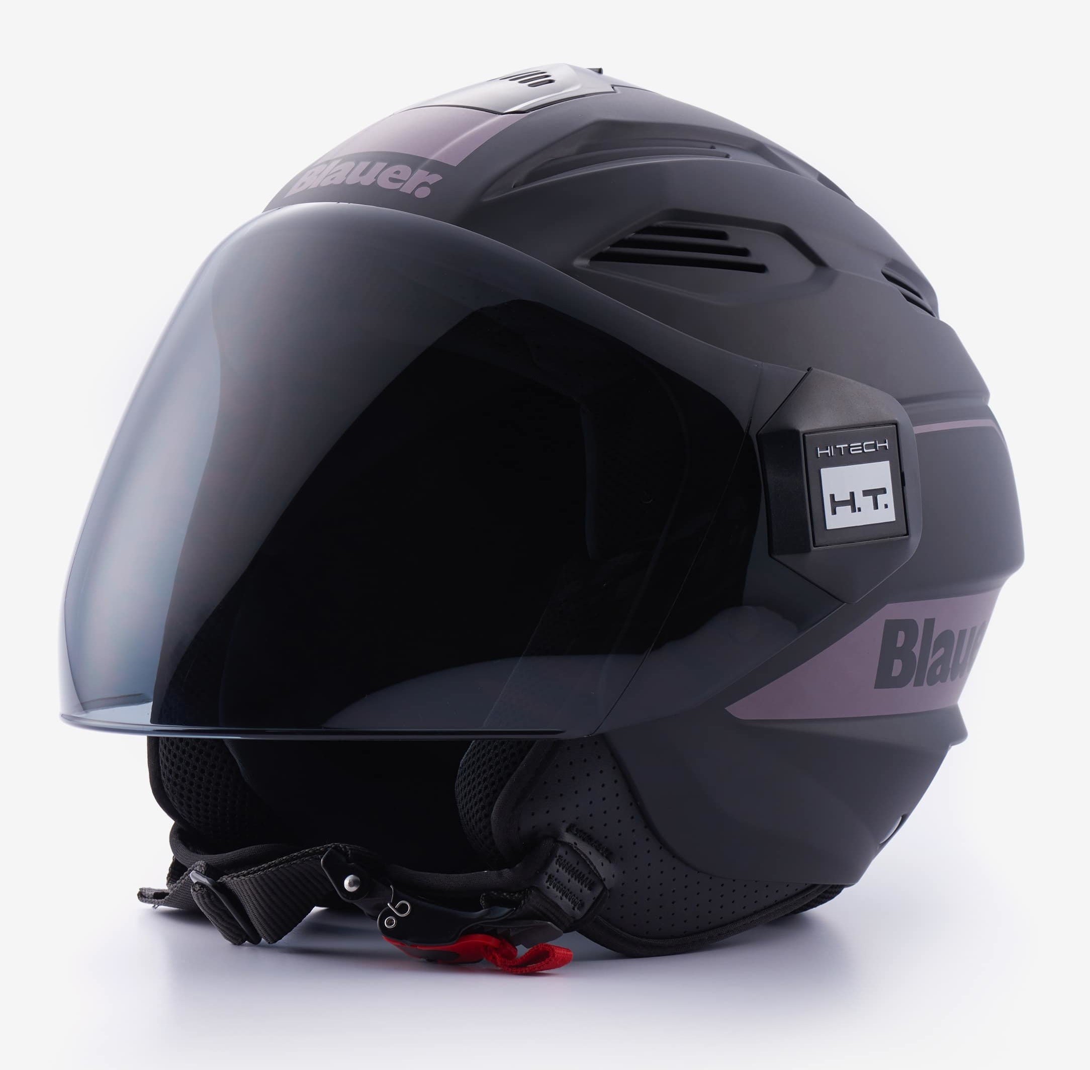 Casco jet Blauer Brat titanio opaco mat titanium reflex helmet casque