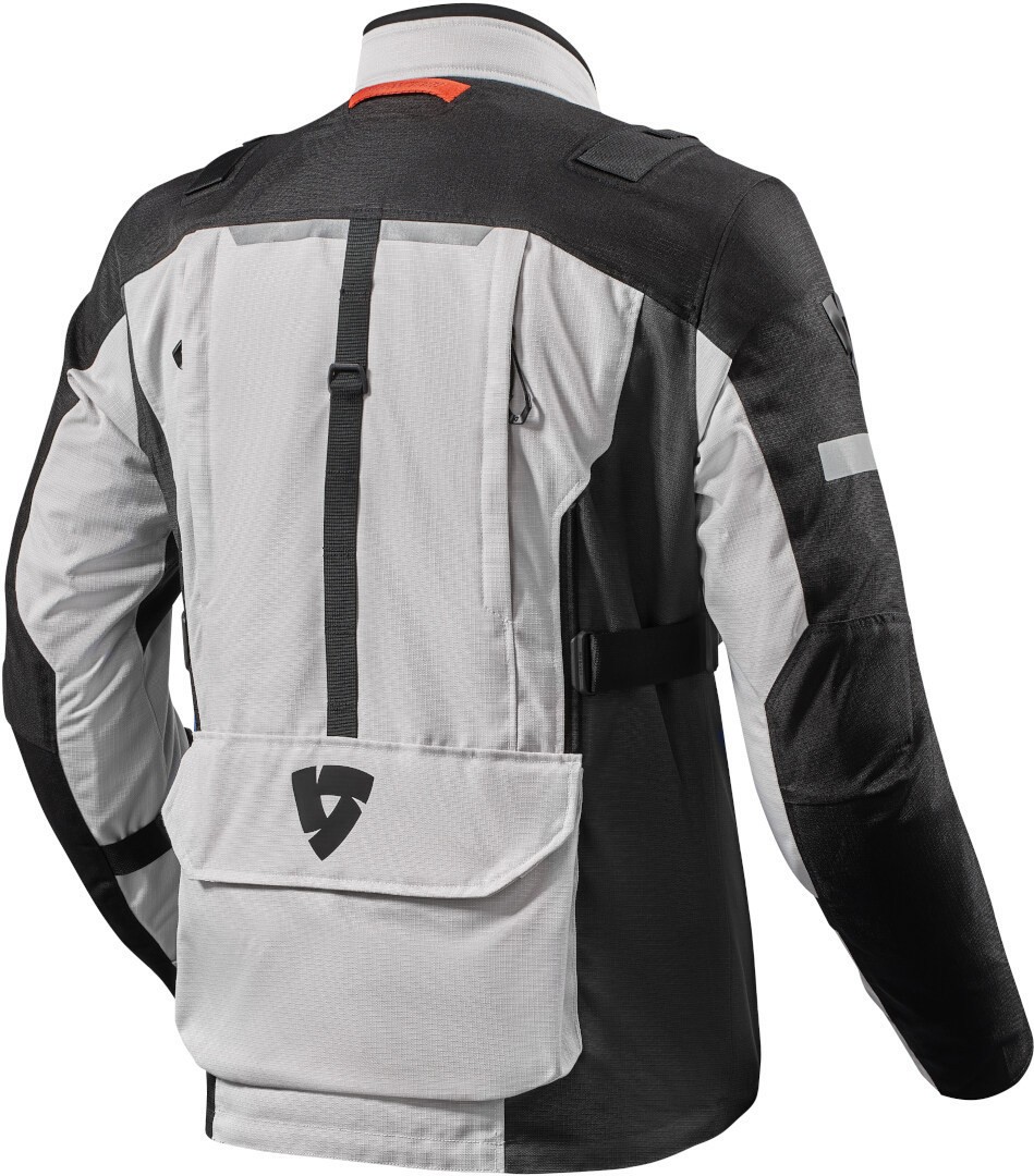 Giacca moto touring Rev'it Sand 4 grigio nero silver black jacket