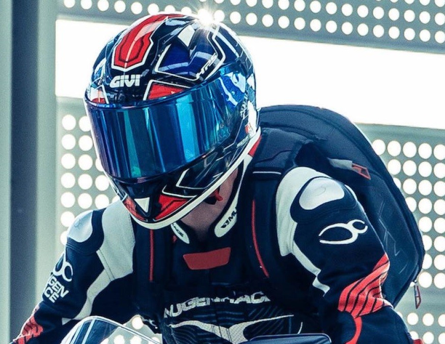 Casco integrale moto Givi 50-6 Sport Deep nero rosso bianco blu black white red Helmet casque