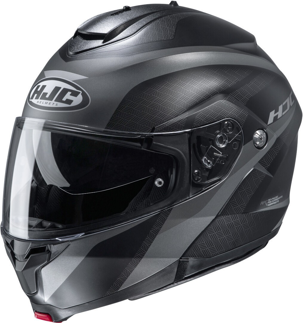 Casco modulare apribile Hjc C91 Taly nero opaco grigio mat black grey MC5sf flip up helmet casque