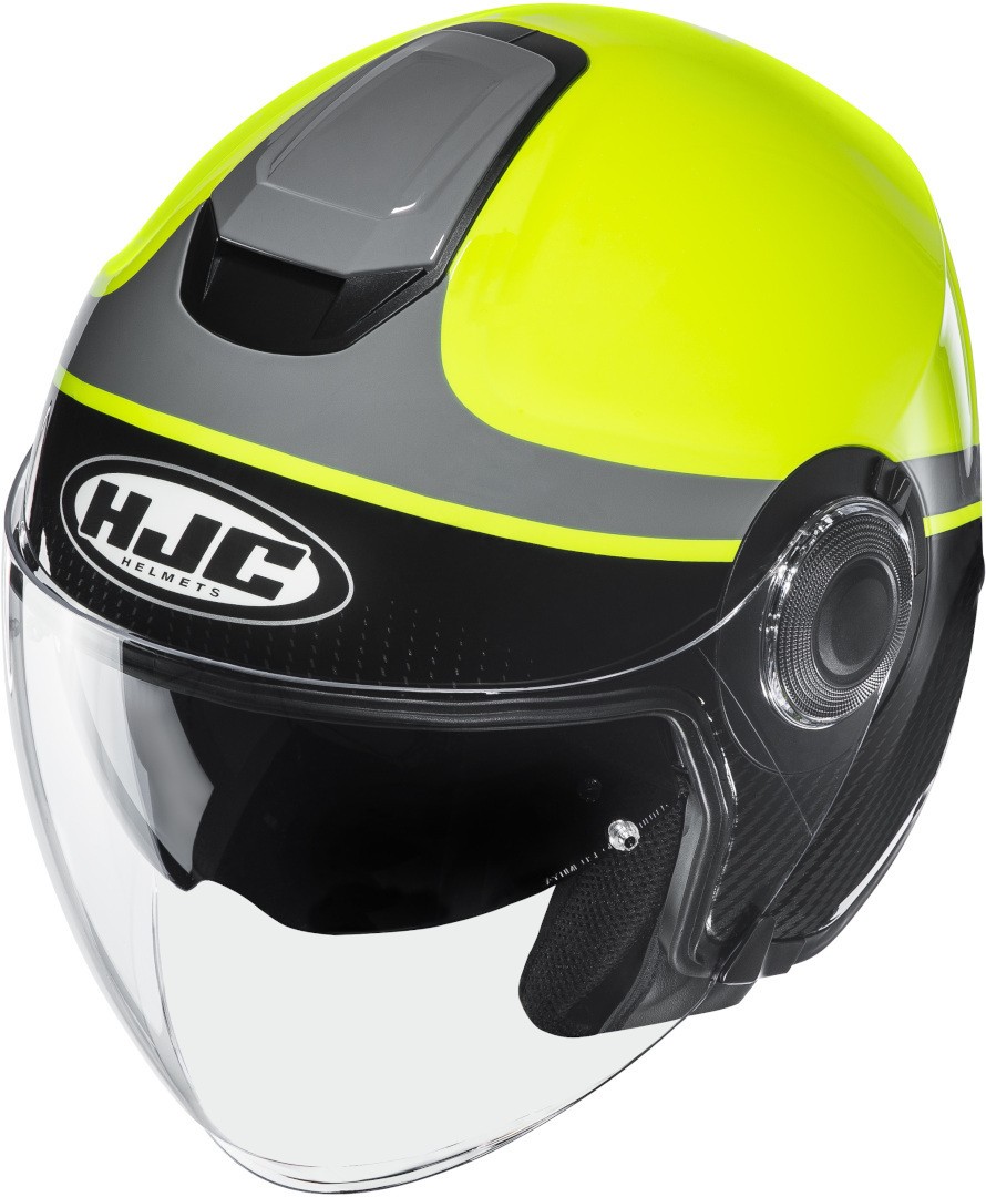 Casco jet Hjc i40 Wirox Mc4 nero giallo black yellow fluo Helmet casque