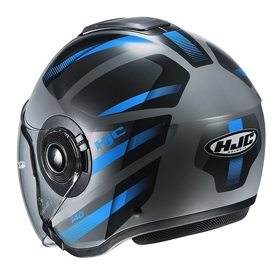 Casco jet Hjc i40 Remi nero opaco blu black mat MC2sf Helmet casque