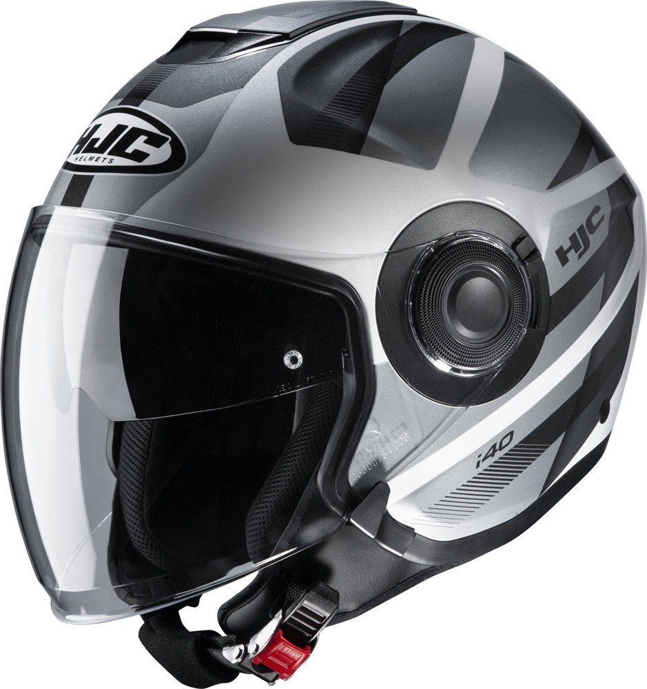 Casco jet Hjc i40 Remi nero opaco grigio black mat grey MC5sf Helmet casque