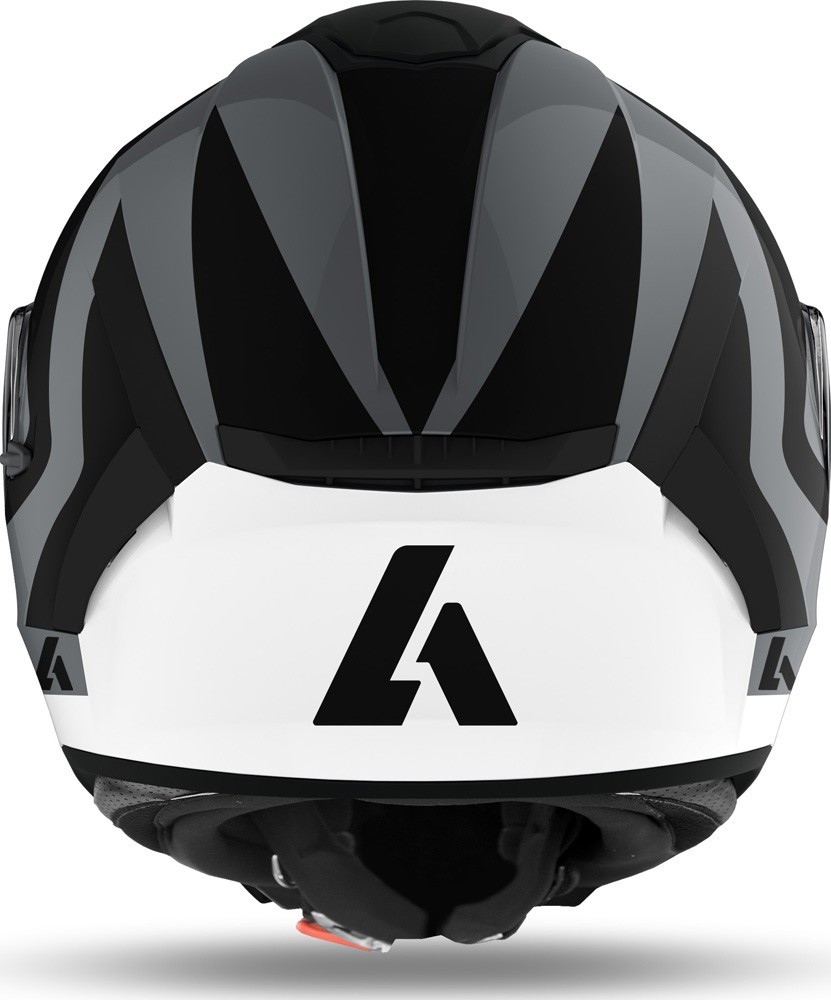 Casco integrale moto Airoh Spark Scale nero opaco grigio bianco black mat grey white helmet casque