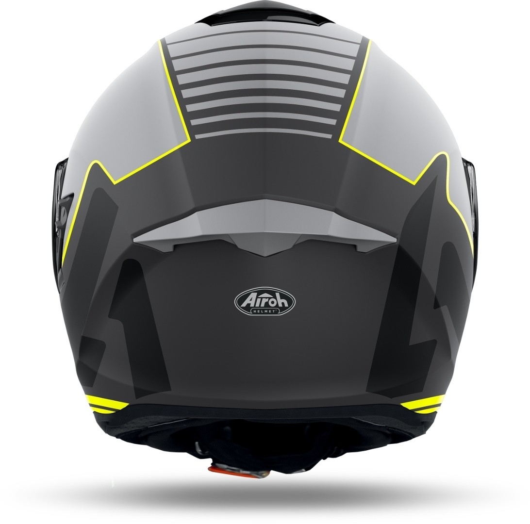 Casco integrale fibra moto Airoh St 501 Type grigio giallo grey yellow helmet casque