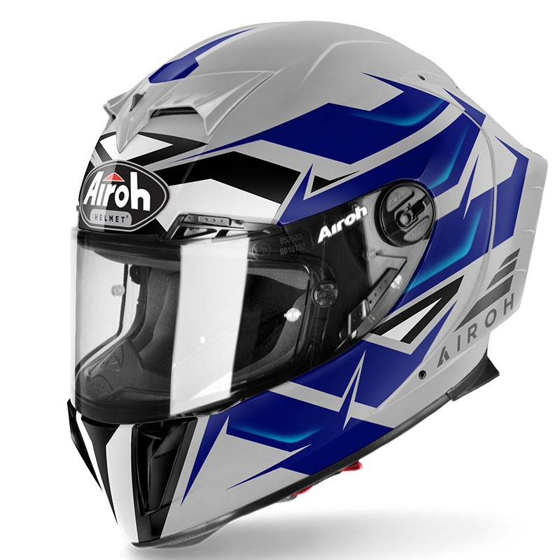 Casco integrale Airoh Gp 550 S Wander grey blu helmet casque