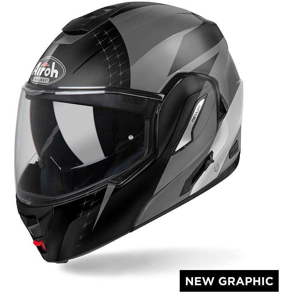Casco modulare Airoh Rev 19 Leaden helmet casque