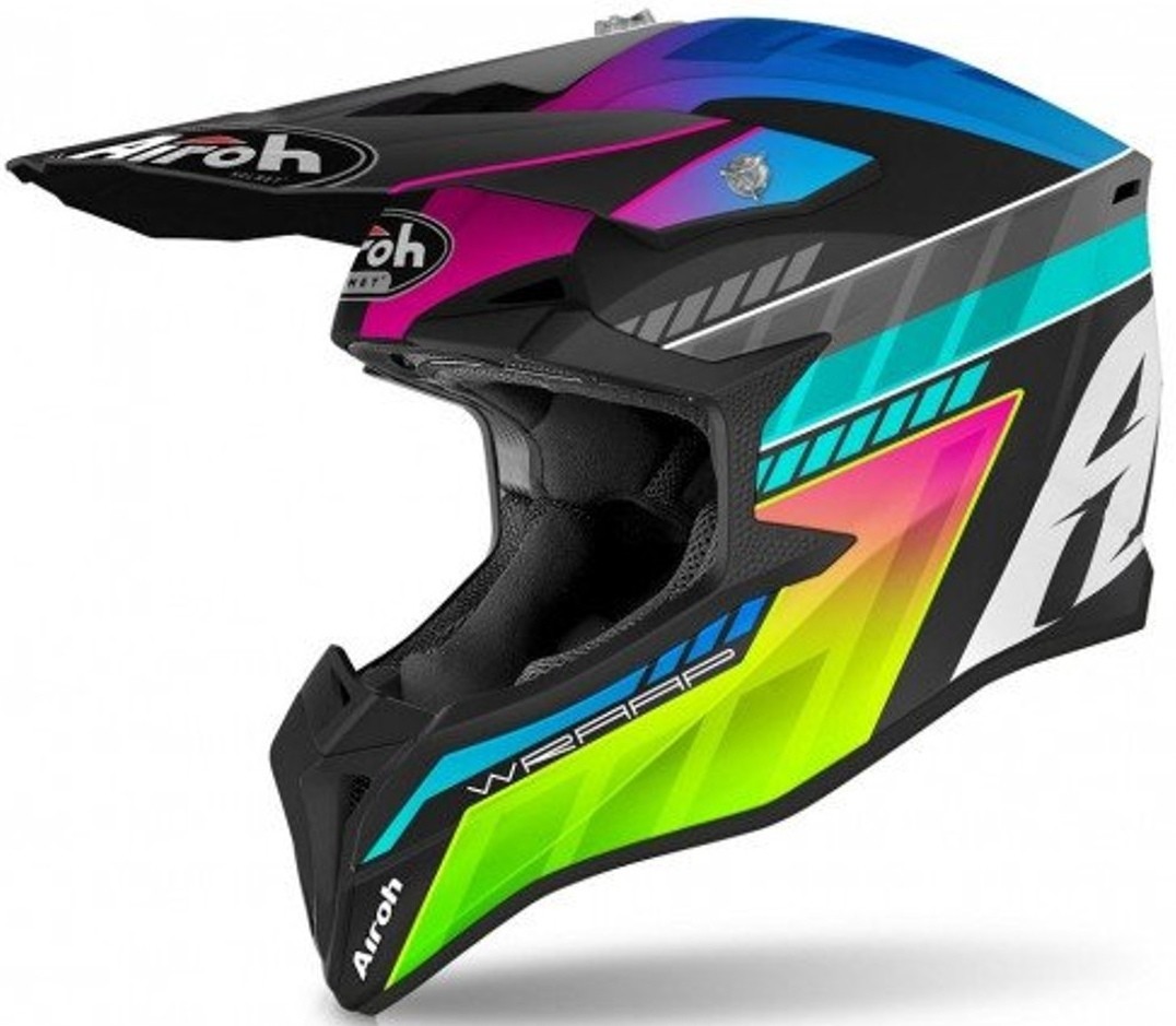 Casco moto cross enduro motard off road Airoh Wraap Prism WRPRI54 helmet casque