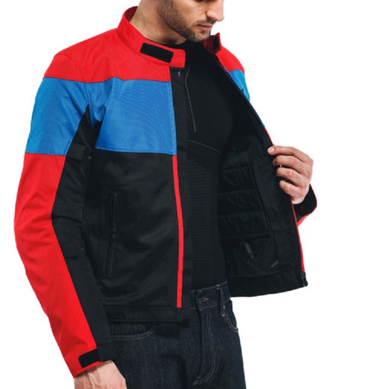 Giacca moto Dainese Elettrica Air Tex nero rosso blu black red jacket