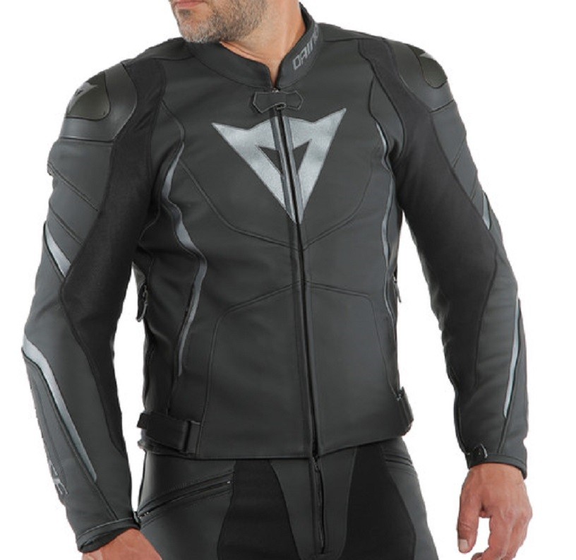 Giacca pelle Dainese Avro 4 Nero antracite Black matt leather jacket