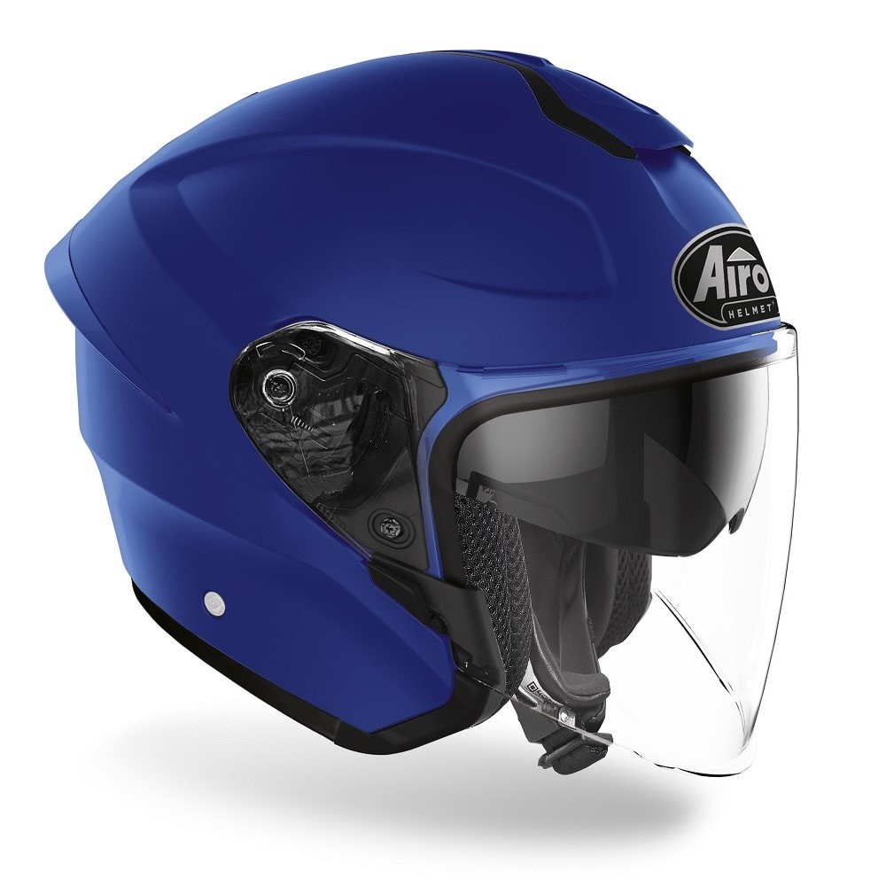 Casco fibra jAiroh H.20 blu opaco blue matt helmet casque