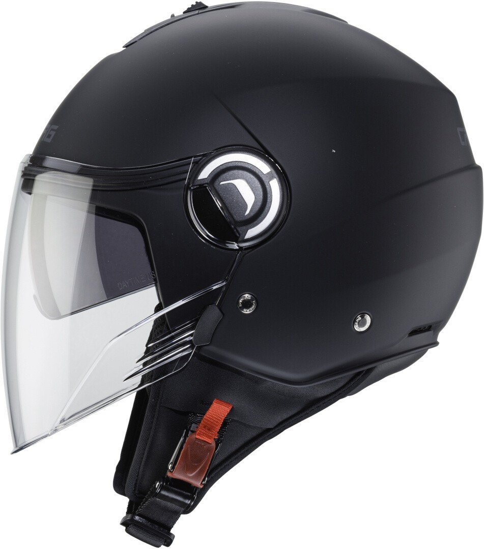 Casco jet Caberg Riviera V4 nero opaco black matt helmet casque