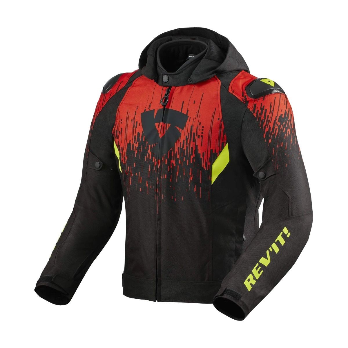 Giacca Revit Quantum 2 h2o black red jacket