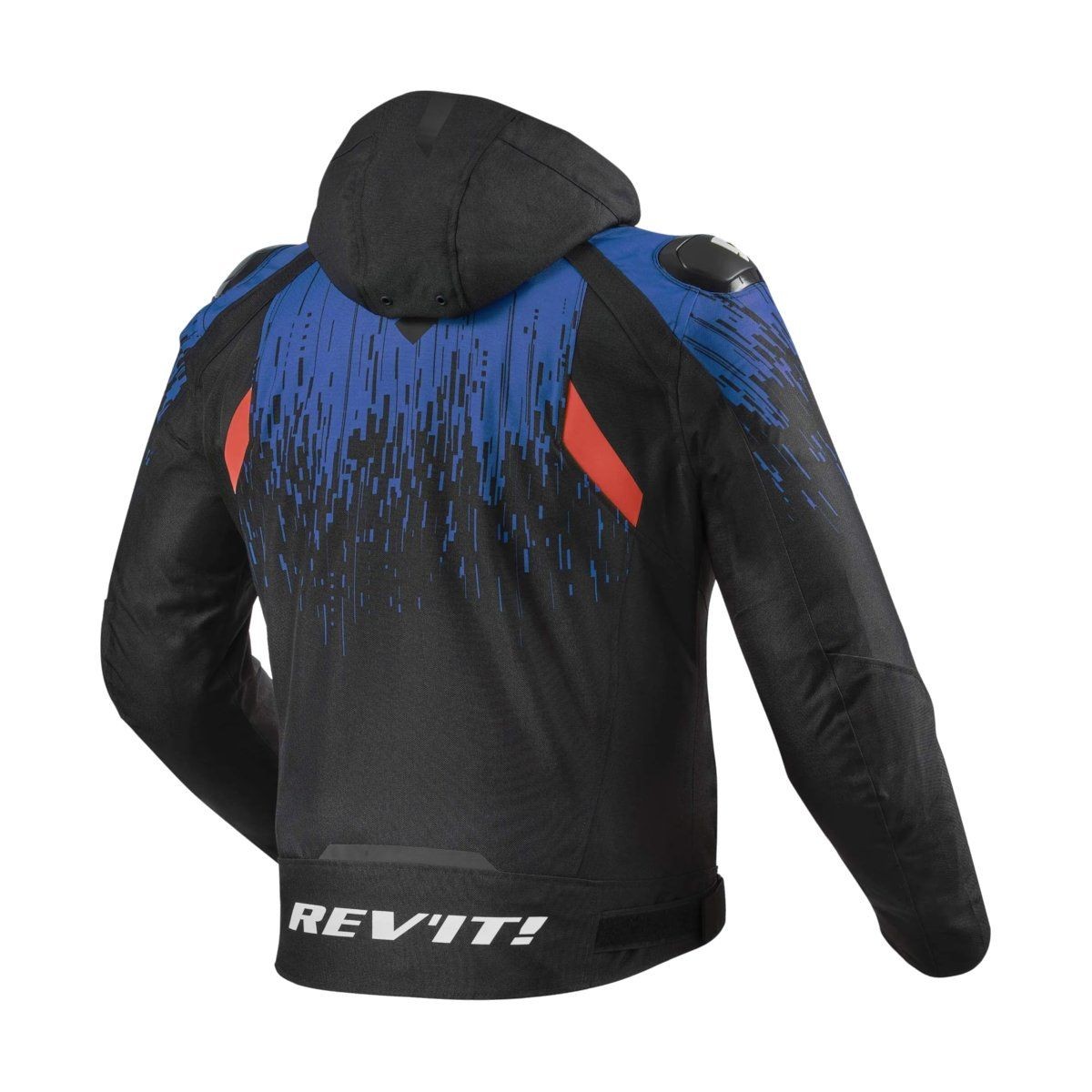 Giacca moto impermeabile Revit Quantum 2 h2o nero blu black jacket