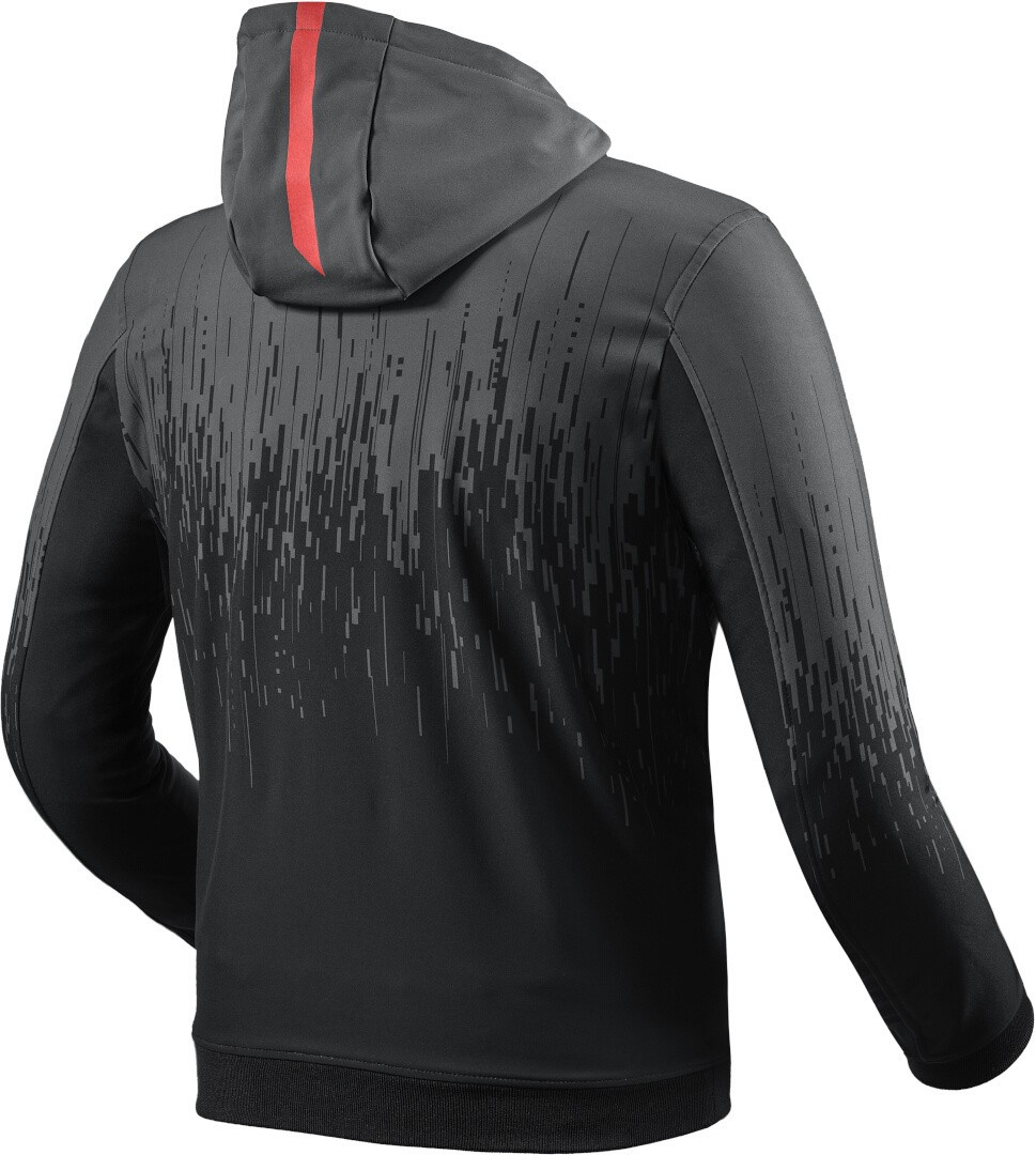 Giacca moto impermeabile Revit Quantum 2 WB nero rosso black neon red jacket
