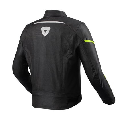 Giacca moto impermeabile Revit Sprint h2o nero giallo black yellow jacket