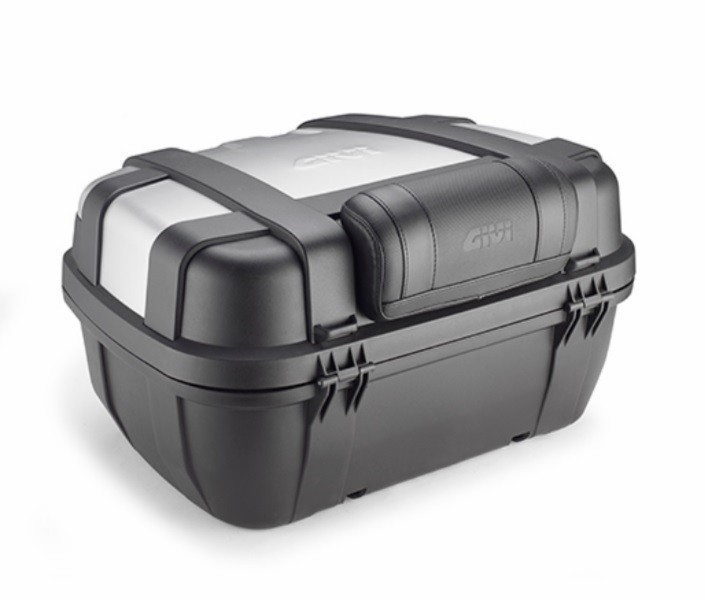 Schienalino Givi E133s bauletto Trekker 52 TRK52 E in gommapiuma nero rivestito in tessuto con logo GIVI