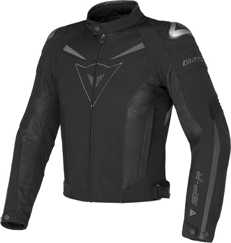 Giacca Giubbotto moto sportivo racing Dainese Super Speed Tex black jacket