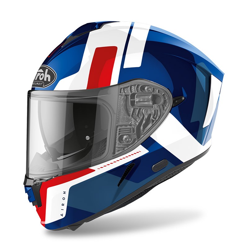 Airoh Spark Shogun bianco rosso blu red white helmet casque