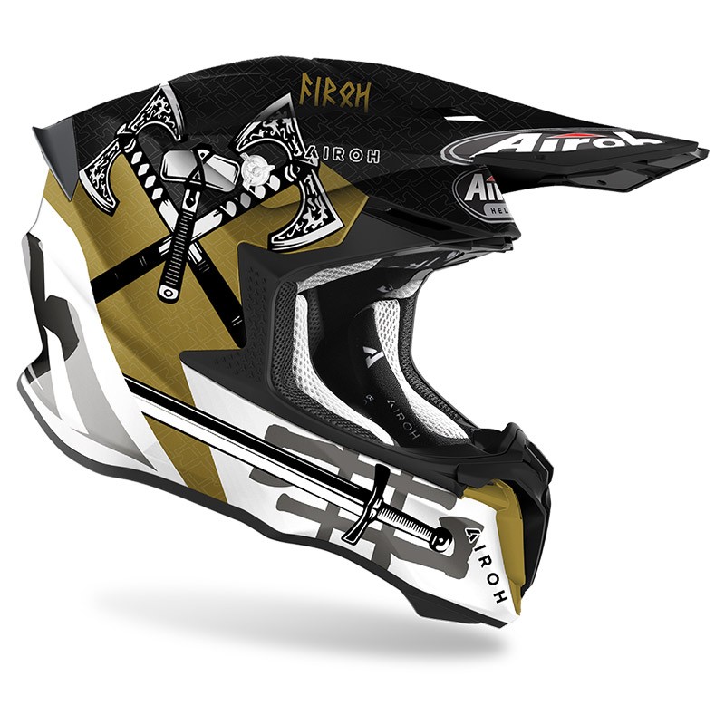 Casco moto cross Airoh Twist 2.0 Sword opaco lucido gloss matt enduro motard off road helmet casque