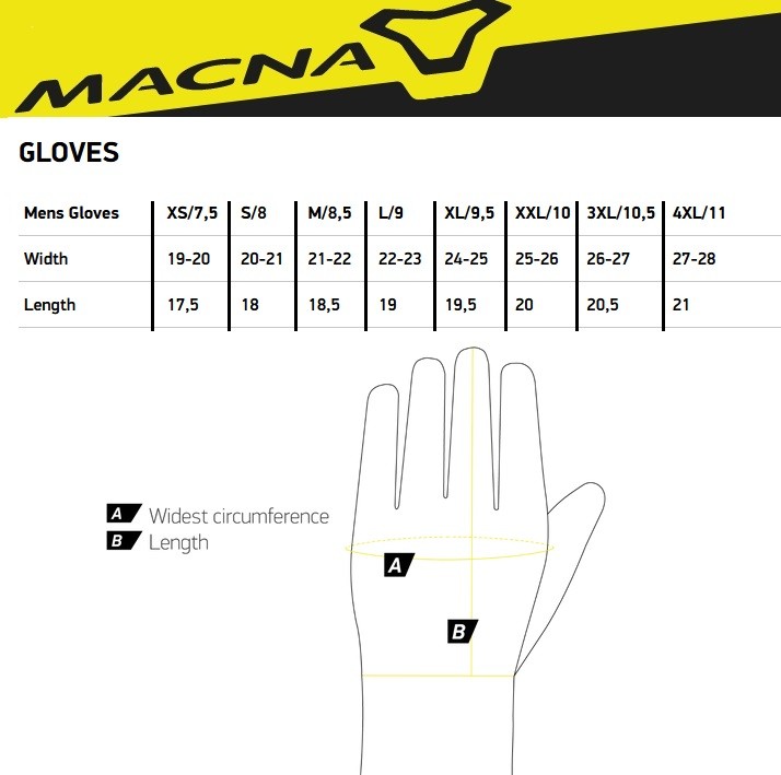 macna guanti moto gloves