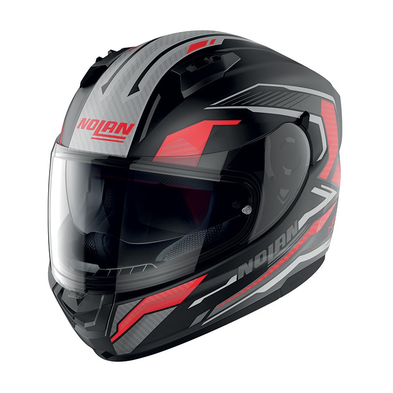 Casco integrale Nolan N60.6 Perceptor red helmet casque