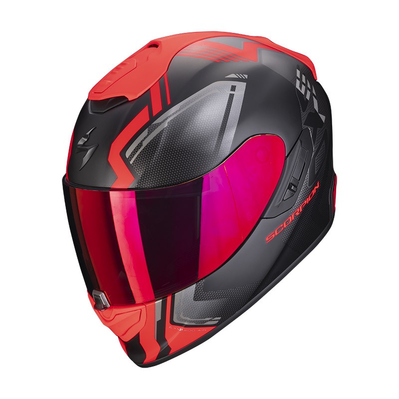 Casco Scorpion Exo 1400 Corsa nero rosso black red helmet casque