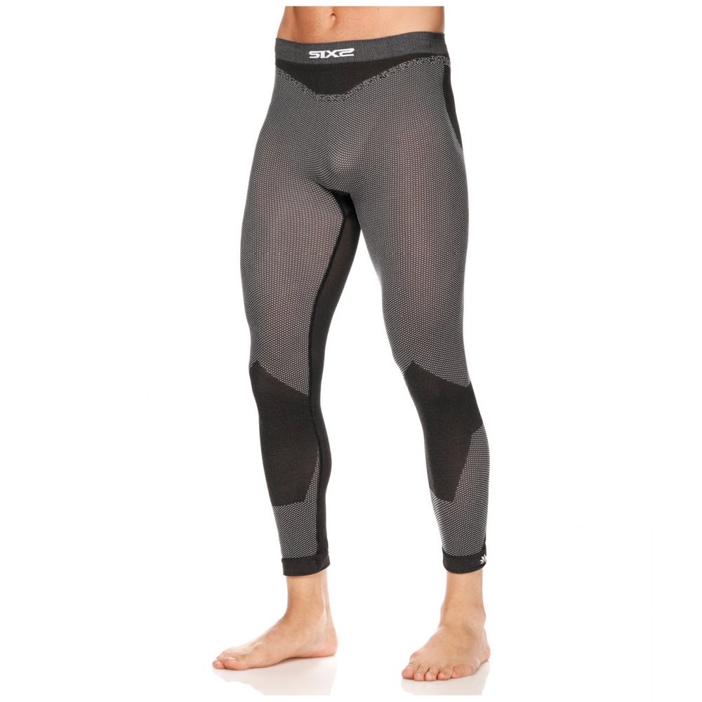 Pantalone Leggins Termico SIXS BREEZY BLACK CARBON TS2L BT T-shirt thermal pant