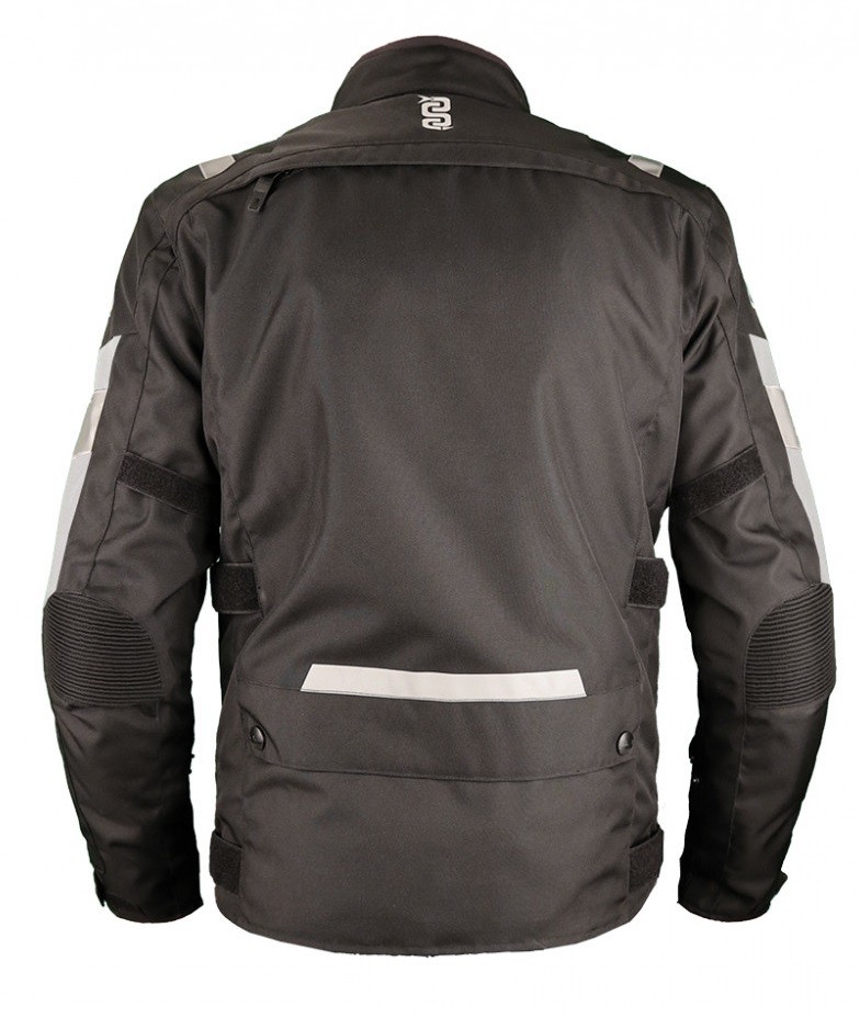 Giacca uomo moto Oj Crossway man black light grey touring quattro stagioni four seasons jacket