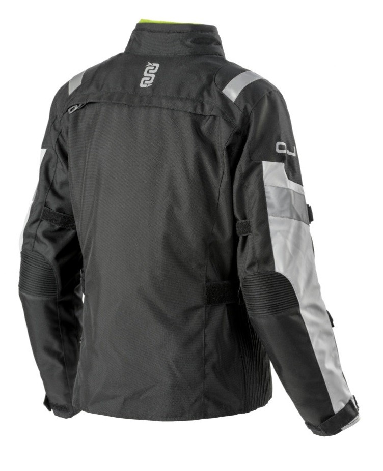 Giacca donna moto Oj Crossway lady black light grey touring quattro stagioni four seasons jacket