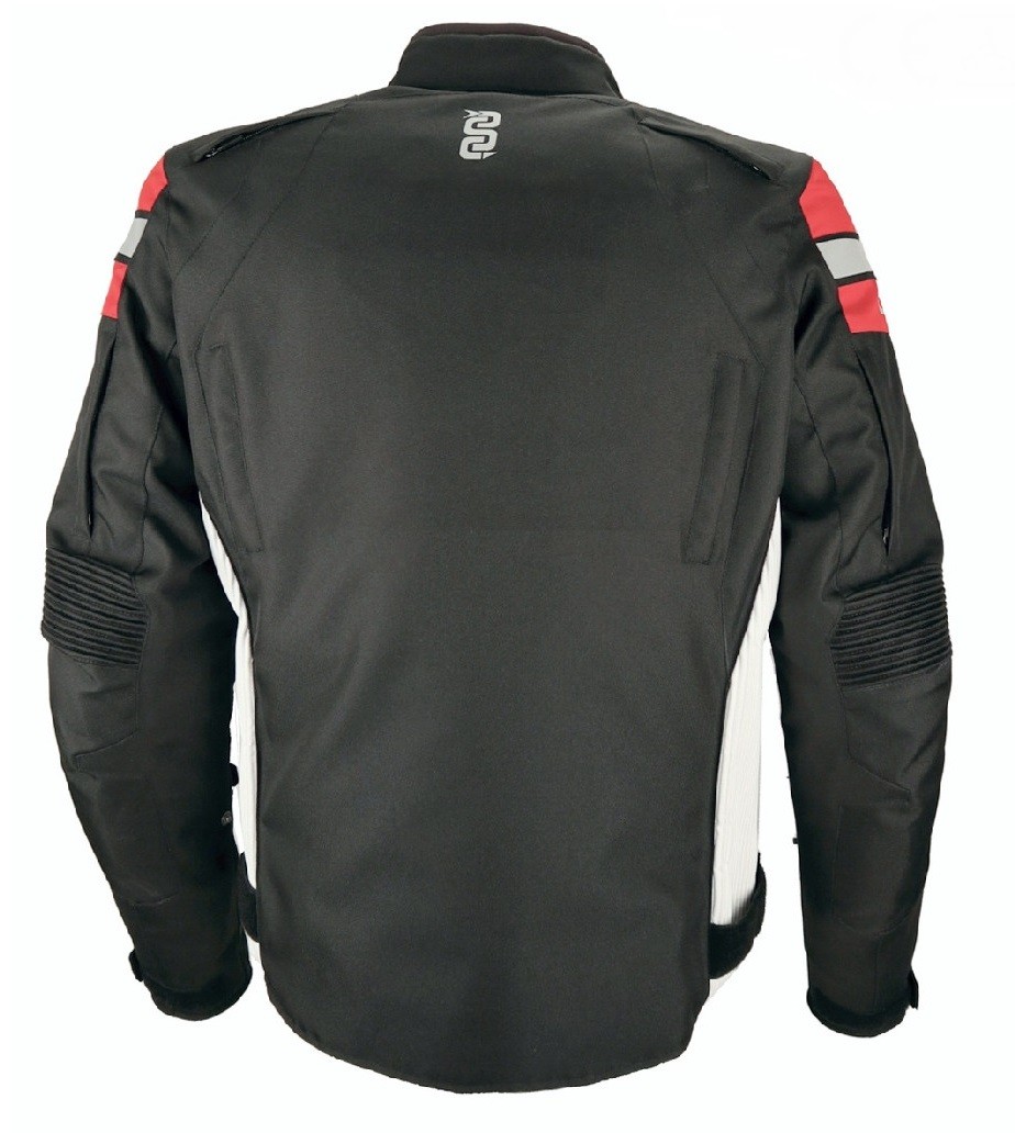 Giacca uomo moto Oj Mood man black white red jacket