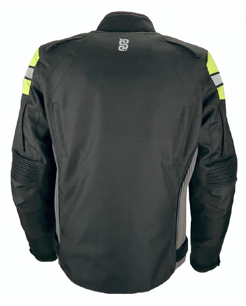 Giacca uomo moto Oj Mood man black yellow jacket