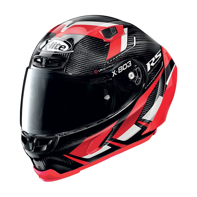 Casco integrale X-lite X-803 RS Ultra Carbon Motormaster red helmet casque