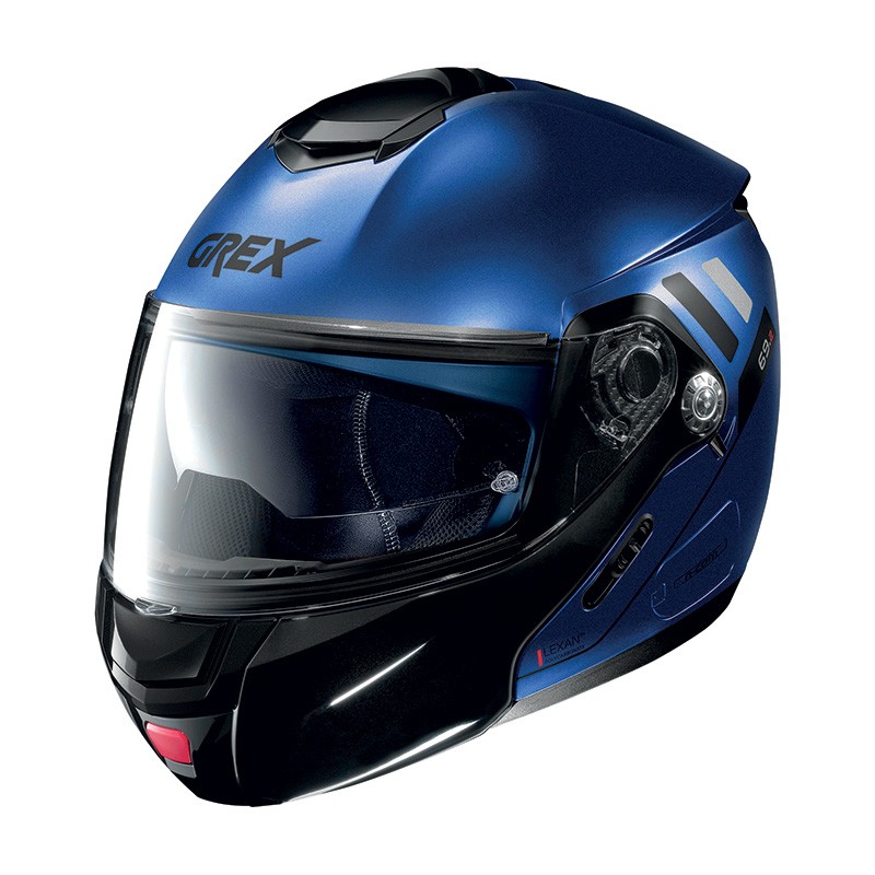 Casco modulare Grex G9.2 Offset flat cayman blu apribile moto flip up helmet casque