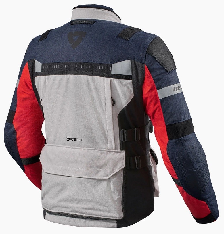 Giacca moto touring Rev'it Defender 3 gtx rosso blu red goretex jacket