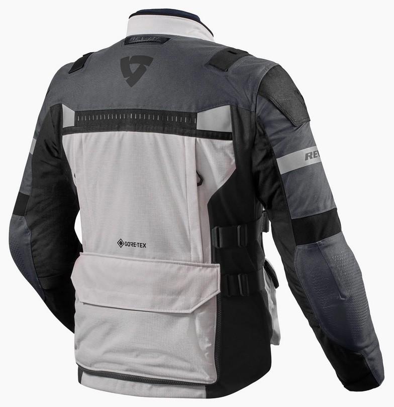 Giacca moto touring Rev'it Defender 3 gtx grigio nero silver black goretex jacket