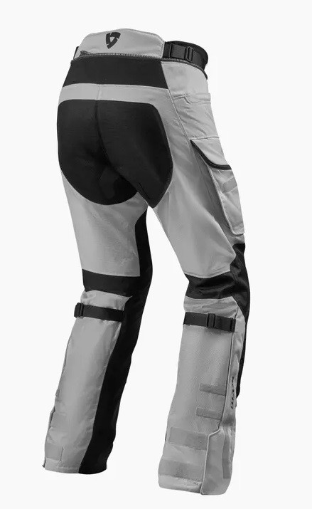 Pantaloni tre strati moto touring Rev'it Sand 4 argento nero silver black trouser pant