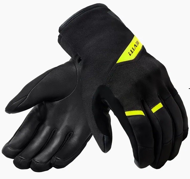 Guanti Revit Grafton h2o black neon yellow gloves