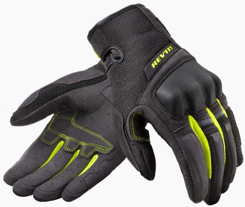 Guanti Revit Volcano black yellow gloves