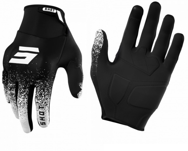 Guanti moto cross Shot Drift Edge bianco white enduro motard off road gloves gants
