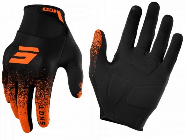 Guanti moto cross Shot Drift Edge arancione orange enduro motard off road gloves gants