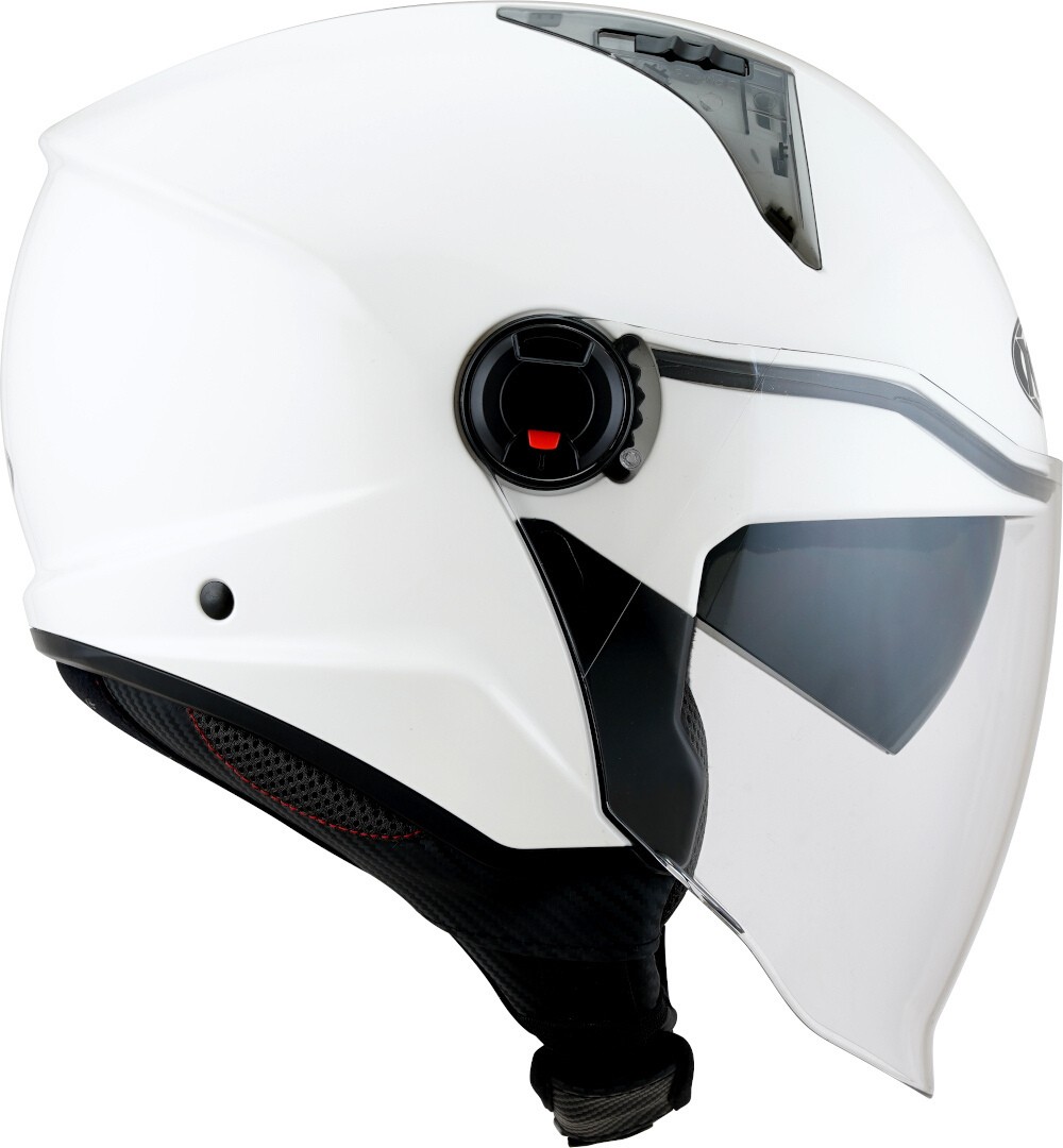 Casco jet KYT D-City bianco white helmet casque