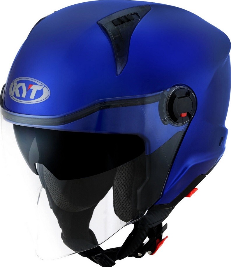 Casco KYT D-city blu helmet casque