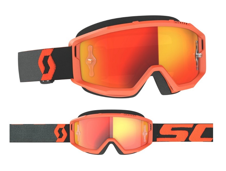 Maschera Cross Goggle Scott Primal orange black orange chrome
