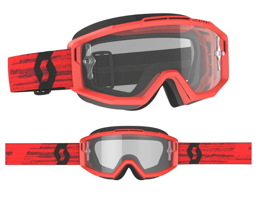 Maschera Cross Goggle Scott Split OTG dark red