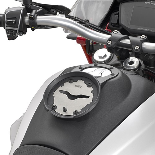 Borsa da serbatoio Moto Guzzi V85 TT Givi ST611 Tanklock Moto tank bag con flangia BF46